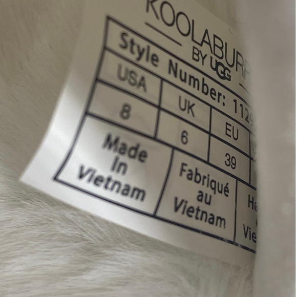 UGG Koolaburra Women's White BRB Slides Size 8 NEW Without Box - Picture 5 of 6